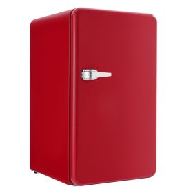 Mini Fridge, 3.2 Cu.Ft, Single Door Compact Refrigerator with Adjustable Temperature, Glass Shelf, Energy Efficient Dorm Fridge